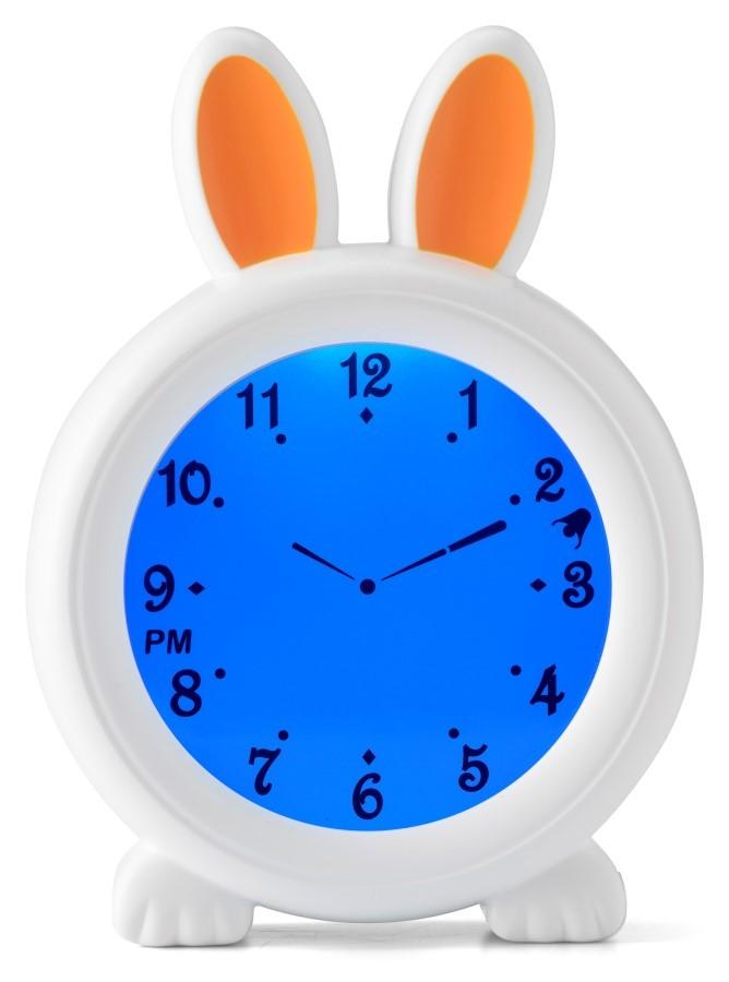 Night Light with Alarm Clock, Sleep Trainer Alecto BC100BUNNY, Alecto