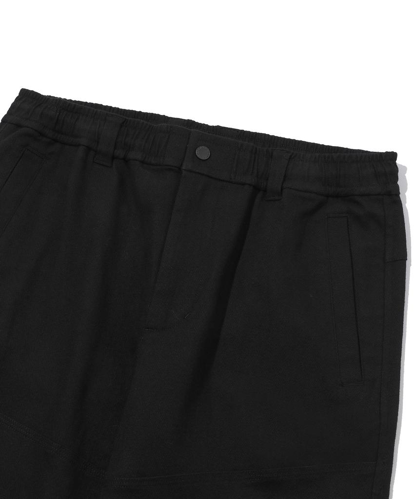 BEENTRILL NEWYORK Peach Twill Comfort Fit Fatigue Pants (Black)