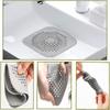 2Pcs Kitchen Sink Drain Protector with Suction Cup Shower Drain Hair Catcher Sink Strainer for Kitchen Bathroom Bathtub Basin