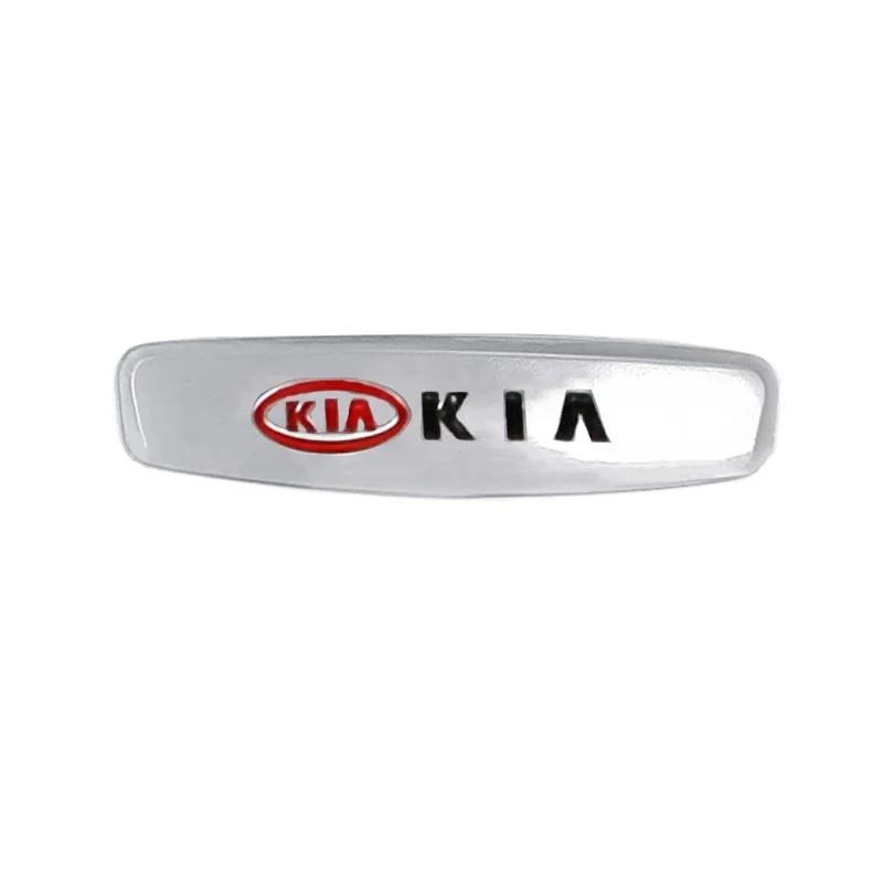 Metal Car Logo Buckle Seat Auto Sticker for KIA RIO K2 K3 K5 Pegas Sportage Sorento Soul Optima Forte Borrego Ceed Cerato Carens Xmwcj44