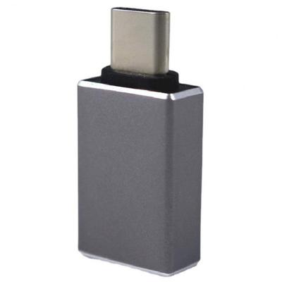 Aluminum Type-C Male To USB 3.0 Female Adapter for OTG Data Transfer & Charging
