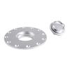 Billet Aluminum Universal Fuel Cell Gas Tank Filler Cap Twist Filler Plate Cover 12Hole Stable