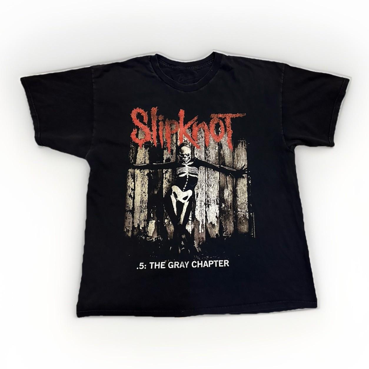 Slipknot T-Shirt The Gray Chapter Black Heavy Metal Band Mens Sz XL XXL