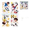 Cartoon Children's Football Electrostatic Stickers for 2026 World Cup: USA, Canada, Mexico - Decorate Living Room, Bedroom, Glass Surfaces