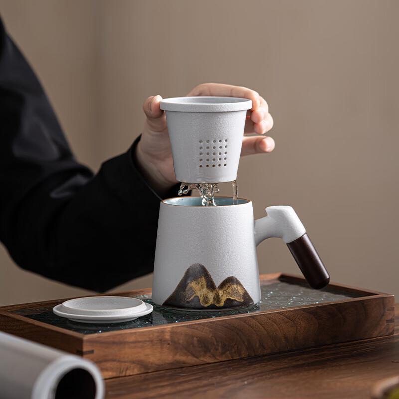 Sushi Ceramics Handcrafted Ceramic Filter Office Cup