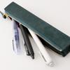 Slip-On PB Zipper Pen Case, Mini, Navy (IPV-4501), Genuine Italian Leather, Holds 1-2 Fountain Pens