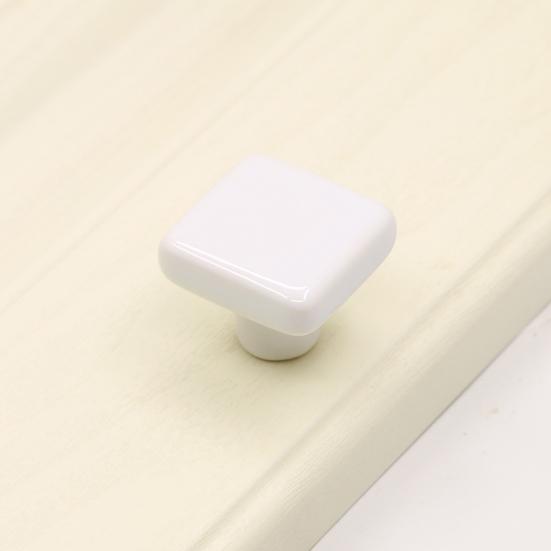 Cabinet Handle Square Ceramic Cabinet Door Pull Solid Structure Easy Installation Handle Knob DIY Furniture Accessories