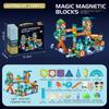Magnetische Fliesen Murmelbahn Set STEM Bausteine Spielzeug für Jungen Kinder Geschenk Mehrere Stile
