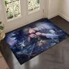 Fantasy Game L-Love and Deepspace Floor Mat Soft Thickened Flannel Door Mat Non-Slip Living Room Rug Home Decor