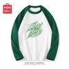 MINISO Men's American Retro Cotton Long Sleeve T-Shirt