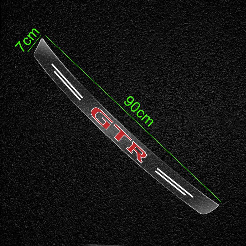 Car Threshold Protector Transparent Decorative Badge Sticker For Nissan Nismo GTR Tiida Sylphy Teana X Trail T30 T32 Almera J11