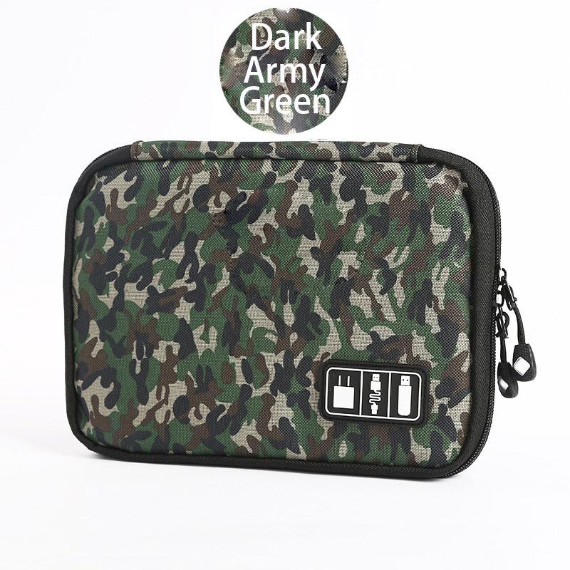 Travel Storage Bags Shockproof Flash Drive USB Cable Earphone Organizer Digital Gadget Holder Cell phone Mobile USB Charger Case