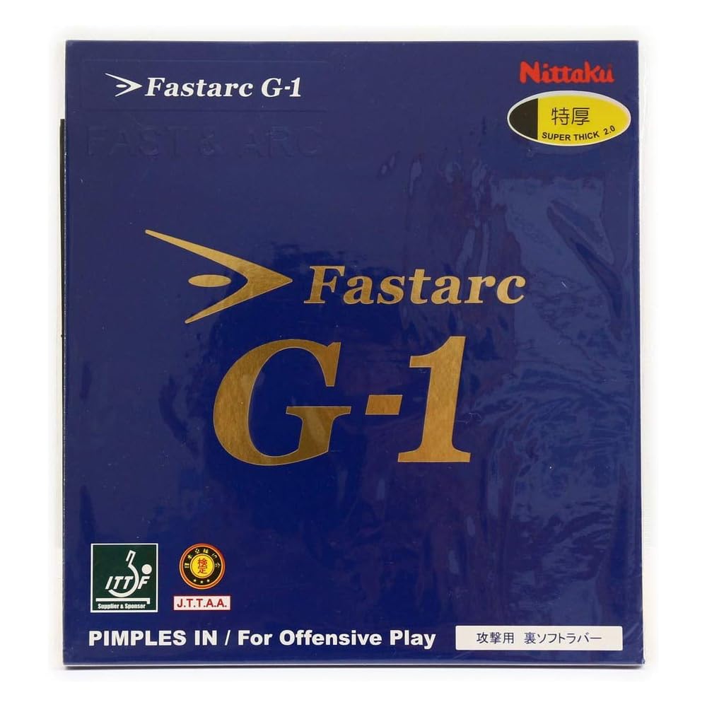 Nittaku Fastark G-1 Table Tennis Rubber Soft Tension Black 2.1mm