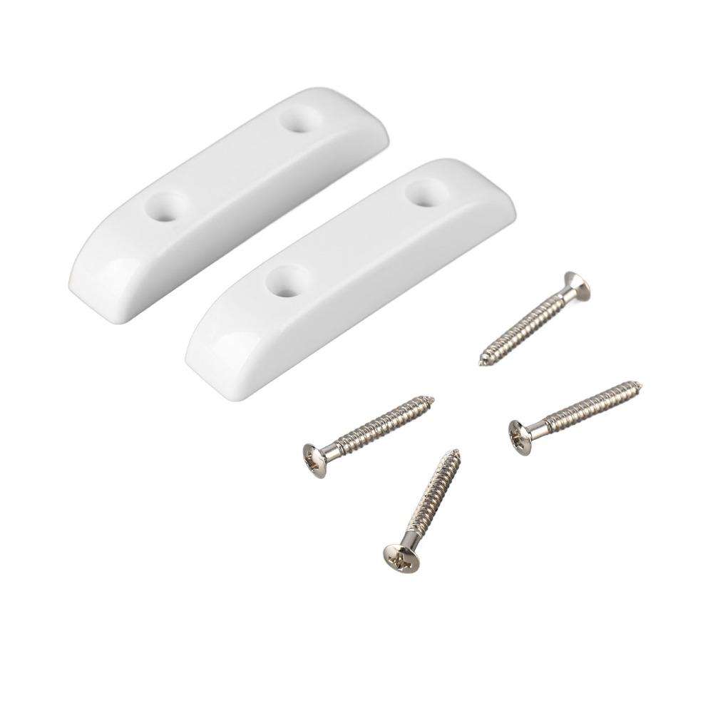 4PCS White Bass Guitar Thumb Rest Plastic Bass Finger Rest Anti Slip Bass Thumb Rest Guitar
