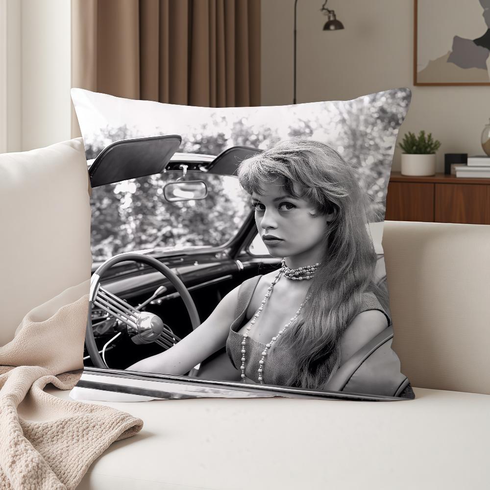 B-Brigitte B-Bardot-S Pillow Case Suitable For Bedrooms Living Rooms Cars Home Decoration