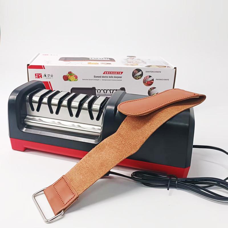 TAIDEA Electric Diamond Knife Sharpener New Upgrade Sharpening System Have Polishing Grit 360/600/1000# Professional Sharpeners