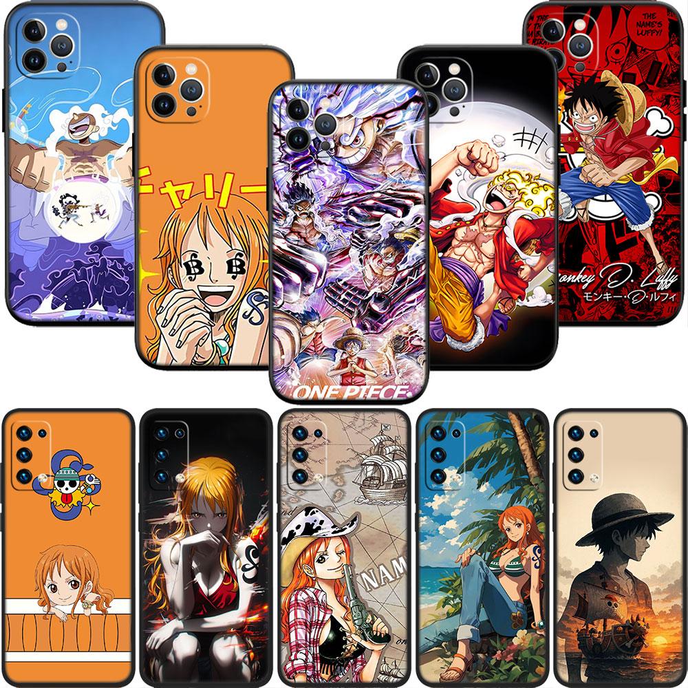 One Piece Luffy Nami Soft Shell Phone Case for OPPO A40 A60 A80 A15 A16 A16K A12 A17 A17K A54 A54S A53 A53S A55 A56 A57 A98 F23
