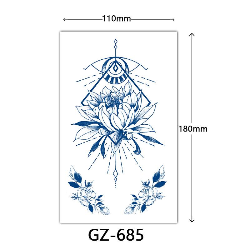 Autocolante Tatuaj cu Suc, Autocolante Tatuaj Herbal, Autocolante Tatuaj Semi-Permanent cu Litere Engleze Tatuaj