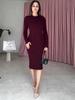 2025 Autumn Slimming Pleated Waist Dress - Elegant Tight-Fit Fashion