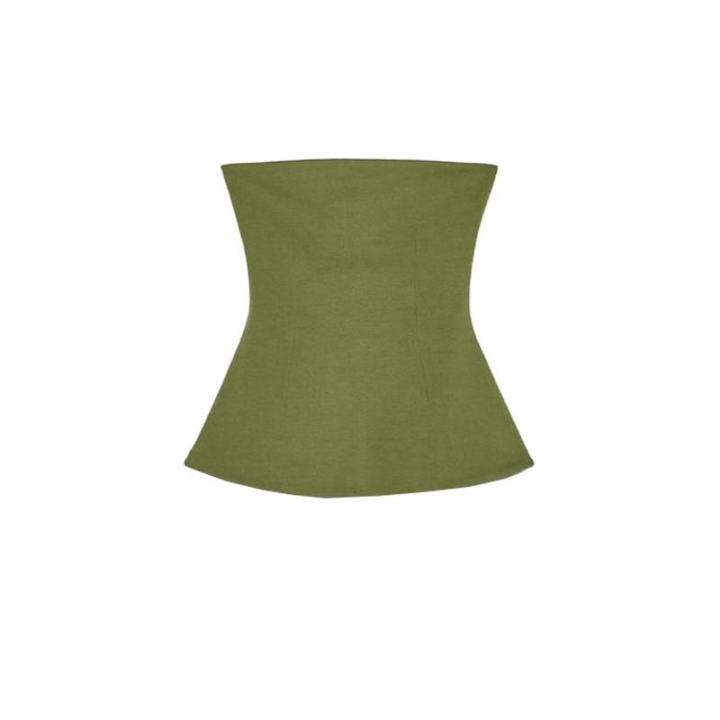 Spring New Women's Clothing French Style Design Slim-Fitting Simple Double-Sided Cloth Tube Top Tops 3641312