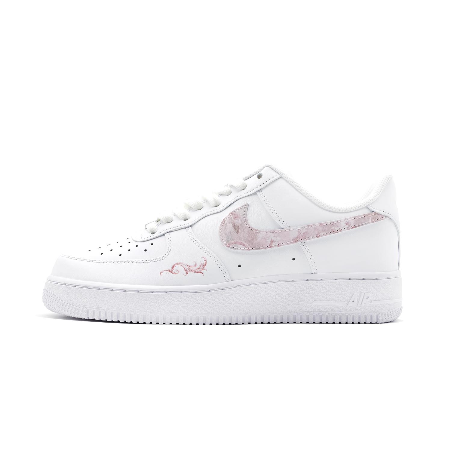 

Nike Air Force 1 Pink Rococo Low top Skateboard Shoes Women s Pink White DD8959-100(Team140-) 40
