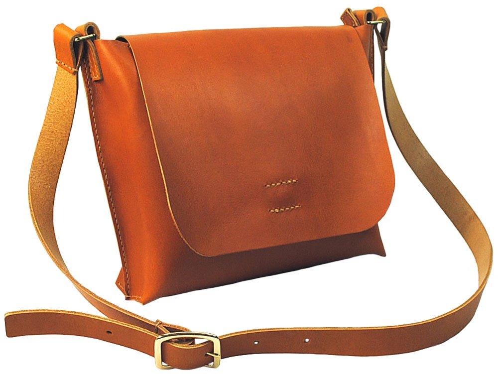 

Natural Leather Genuine Leather Shoulder Bag Messenger Bag Camel CA [Zenith] Hand-stitched Men s Women s B-0139 верблюд