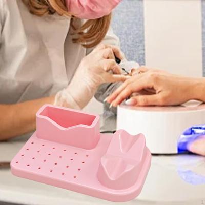 Nail Art Polishing Grinding Organizer 20 Holes Bits Holder Manicure Tools Case Large Capacity