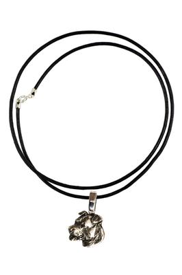Staffordshire Terrier Américain, Amstaff - Collier pour chien, pendentif plaqué argent pour l'amoureux des chiens, bijou discret par