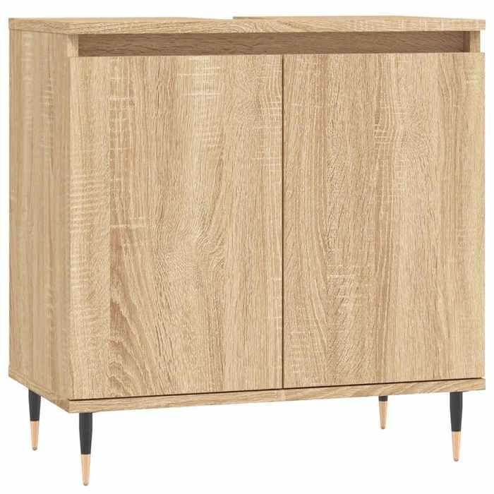 VidaXL Armoire de bain chêne sonoma 58x33x60 cm bois d'ingénierie 831575