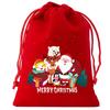 8pcs Christmas Velvet Bags Drawstring Bags Gift Bags Christmas Candy Bags Drawstring Drawstring Bags