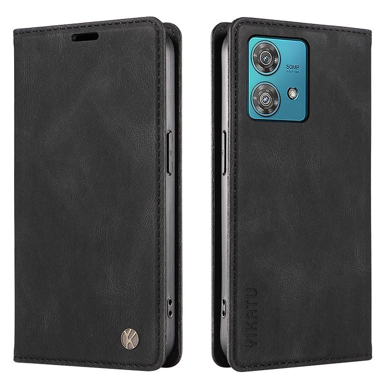 YIKATU YK-004 Pro Motorola Edge 40 Neo 5G Magnetické pouzdro Kůže na dotek Kožený Stojánek Peněženka Kryt na telefon