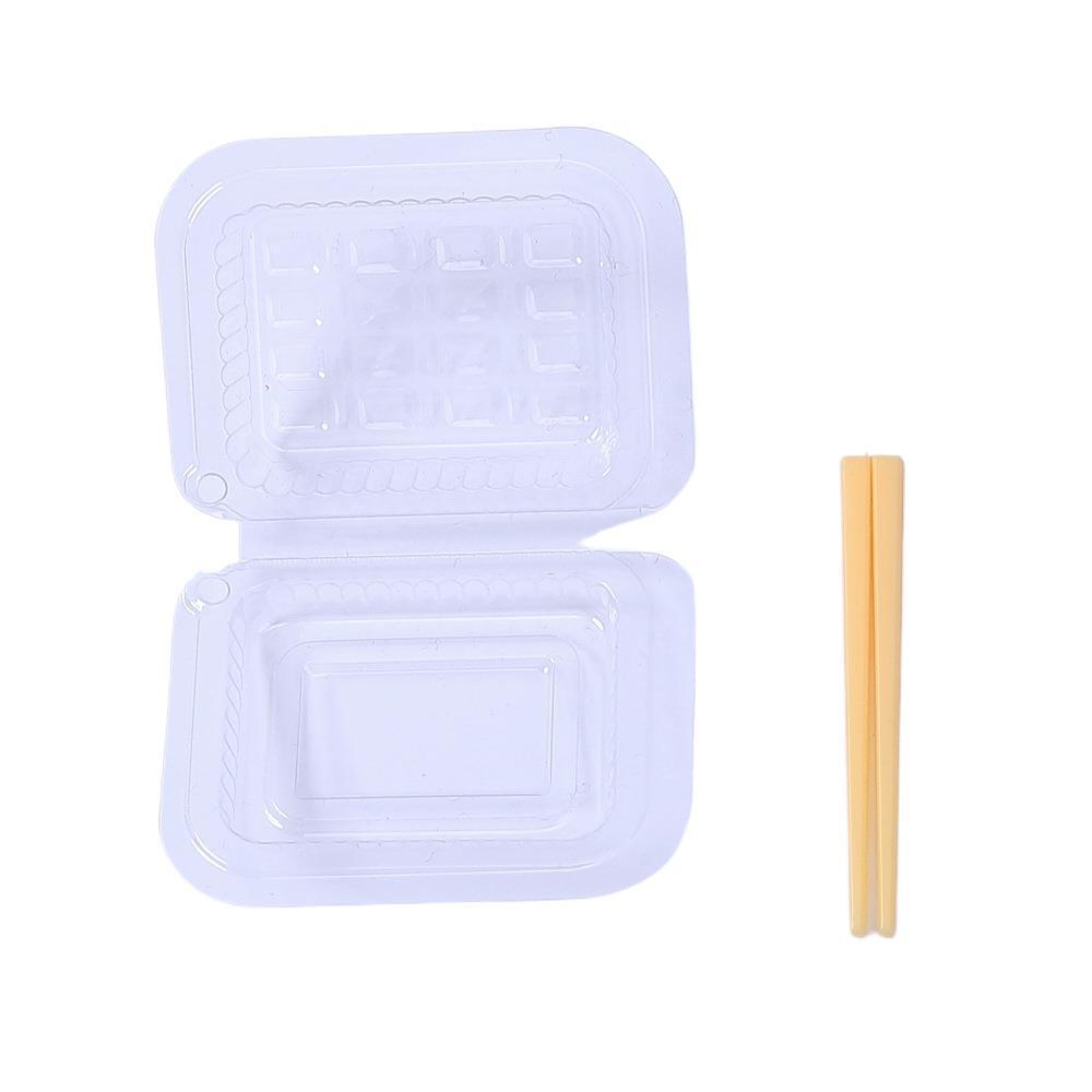DIY Simulation Food Toy Takeout Box: Handmade Resin Hair Clip Pretend Play Accessories