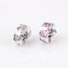 Pan Jia S925 Sterling Silver Heart-shaped Rhinestone Beads - Fashionable DIY Accessories