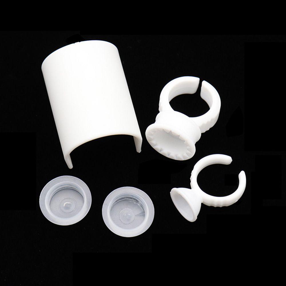 Plastic Makeup Tool Kit Ink Cup Rings Eyelash Glue Holders Eyelash Pallet Eyelash Extension Tool