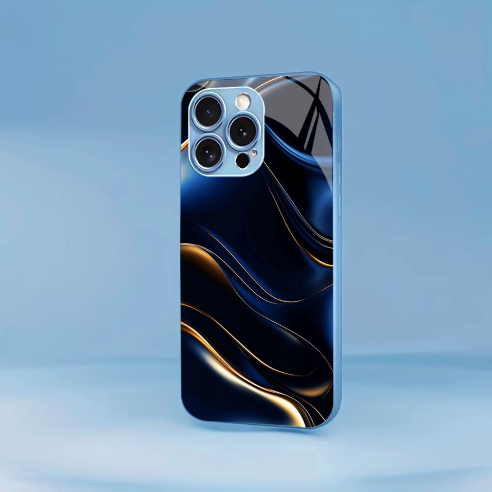Texture New Hot-selling Protective Case Phone Case Metallic Paint Glass PhoneCase for iPhone 17 16 15 14 13 12 11pm Pro Plus