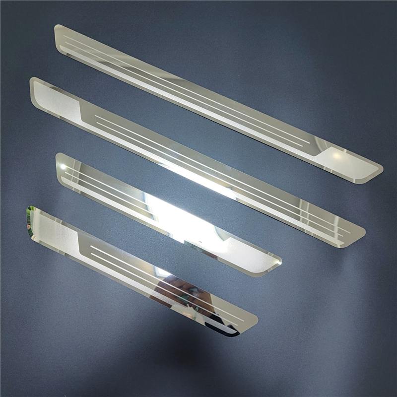 For Volkswagen VW T-ROC TROC A11 2017-2024 Car Styling Door Sill Scuff Plate Trim Stainless Kick Pedal Bar Protector Accessories