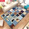 Bohemian Print Rug Anime Rug Living Room Carpet Large Children's Play Carpet Home Decorations Mat Baby Play Mat Gaming Mat