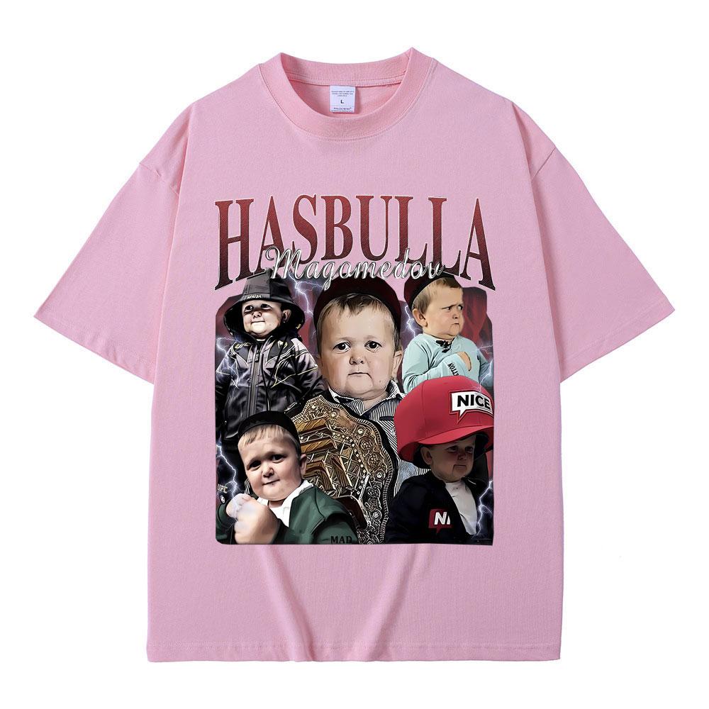 King Hasbulla Magomedov Vintage Graphic Tshirt Men Women Casual Oversized Crewneck T-shirt Summer Men's Funny Fans Gift T Shirts