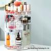 Transparenter drehbarer Make-up-Organizer mit Diamantmuster für den Schminktisch