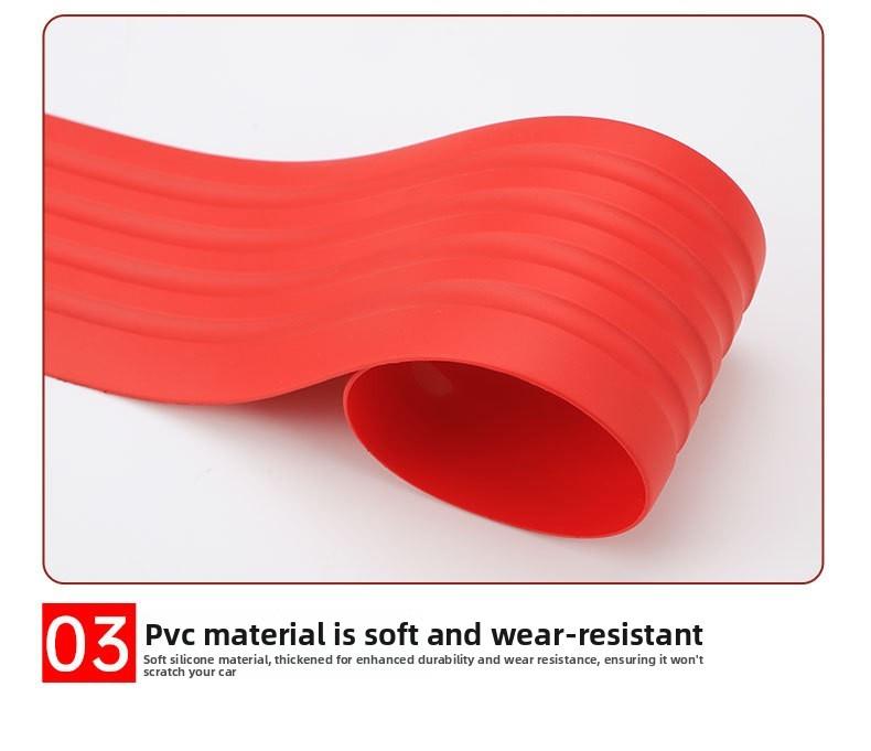 Universal Car Trunk Protective Strip With Rubber Padding For Scratch Prevention And Edge Guard