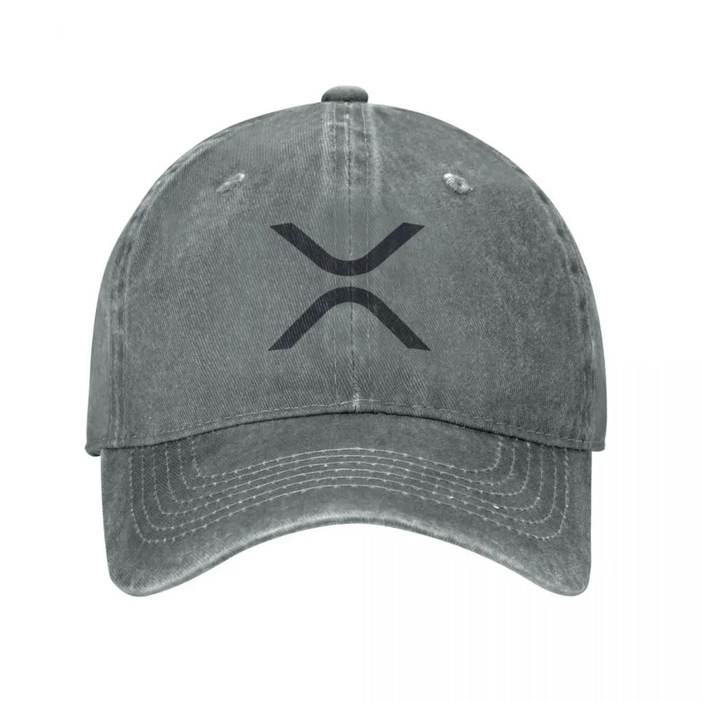 XRP Crypto Logo Stocks Investor Baseball Cap sun hat fun hats custom Hat Streetwear Women Beach Fashion Unisexs