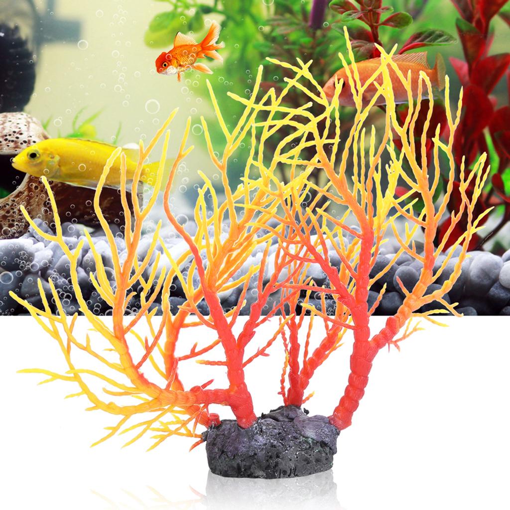 Künstlicher Korallenbaum Kunststoff Simulation Wasserpflanze Aquarium Fischbecken Dekoration Ornament
