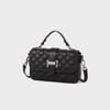 2026 Summer Genuine Leather Women's Crossbody & Shoulder Bag - Hot Selling Diamond Lattice Small Square Handbag