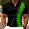 Men's Short Sleeve Polo Shirt, Striped Detail, Casual Daily Wear