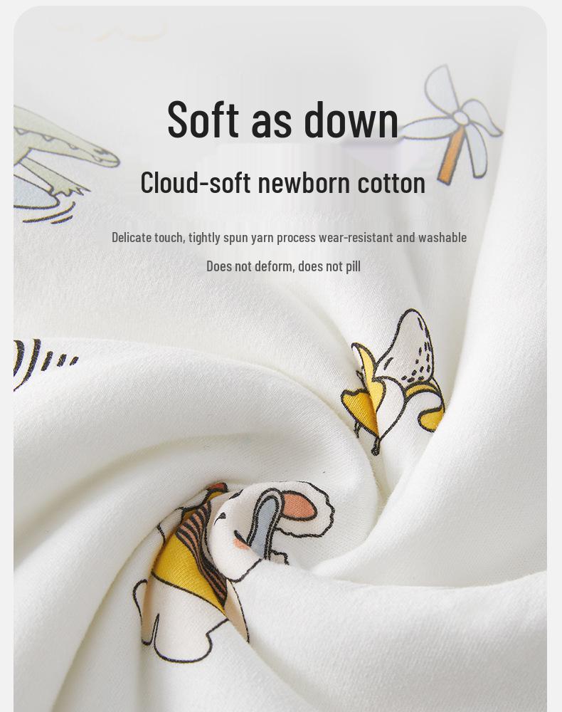 October Crystal Autumn/Winter Pure Cotton Baby Swaddle Blanket - Thick Corn Cotton Wrap for Newborns