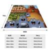 Grizzly und Lemminge Überlebensreisen Decke Warm Weich Lustig Plüsch Bettwäsche Überwürfe Für Kinder Outdoor Flanell Tagesdecke Bettbezug