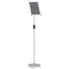 Exhibition Stand Silver 25 X 25 X 125 Cm Aluminum