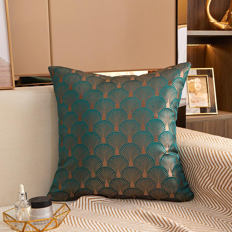 45x45cm Simple Jacquard Square Cushion Cover Polyester Geometric Pattern Throw Pillowcase Decorative Pillows for Sofa Decor Home