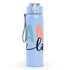 1PC Nana Life Heart Cursive 750ml Color Plastic Sports Water Bottle Leakproof Flip Straw Lid Suitable for Sports Office Home Use