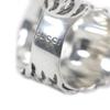 Excellent GUCCI Ring Lion head Silver black Colored stone mens Used